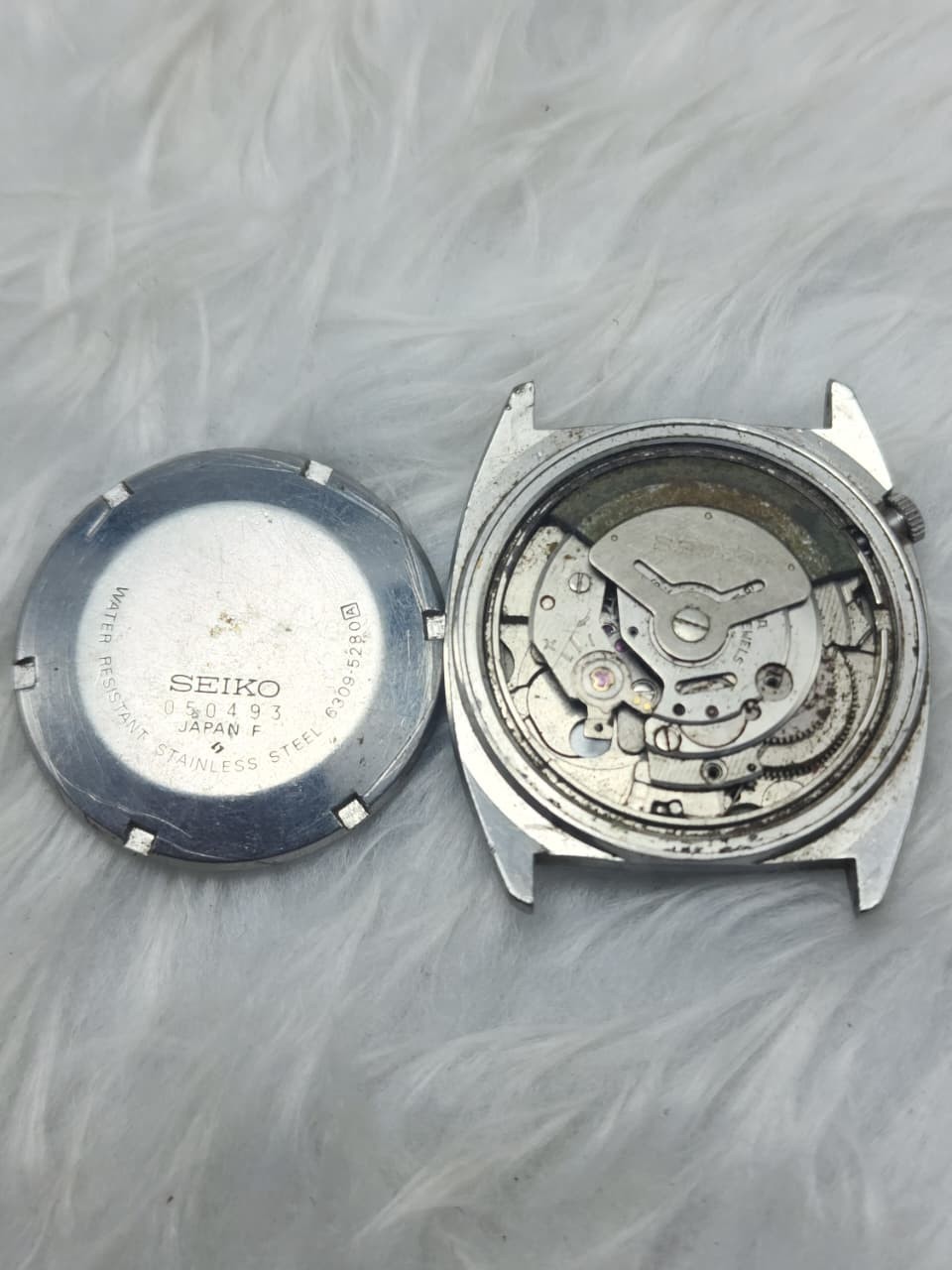 Vintage Seiko 5 Automatic 6309-5280A Blue Dial Day Date Not Working For Repair