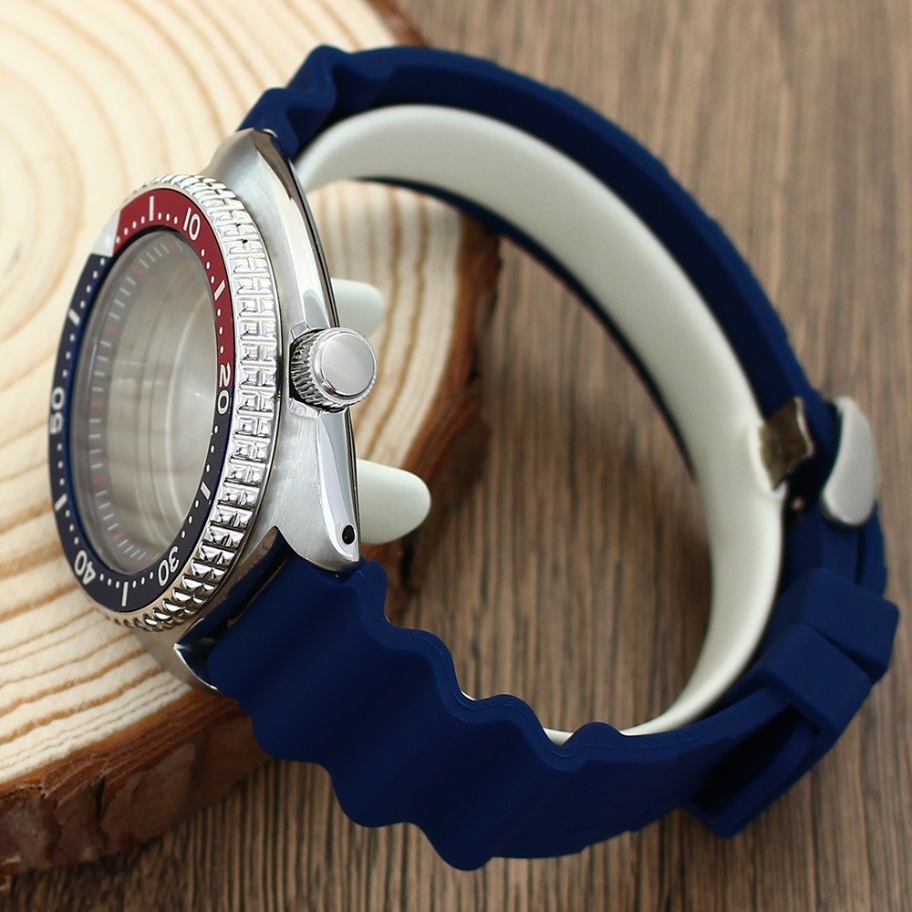 Sapphire 45mm Steel Watch Case Strap Modify Seiko Turtle Mod For NH35 34 NH36 38