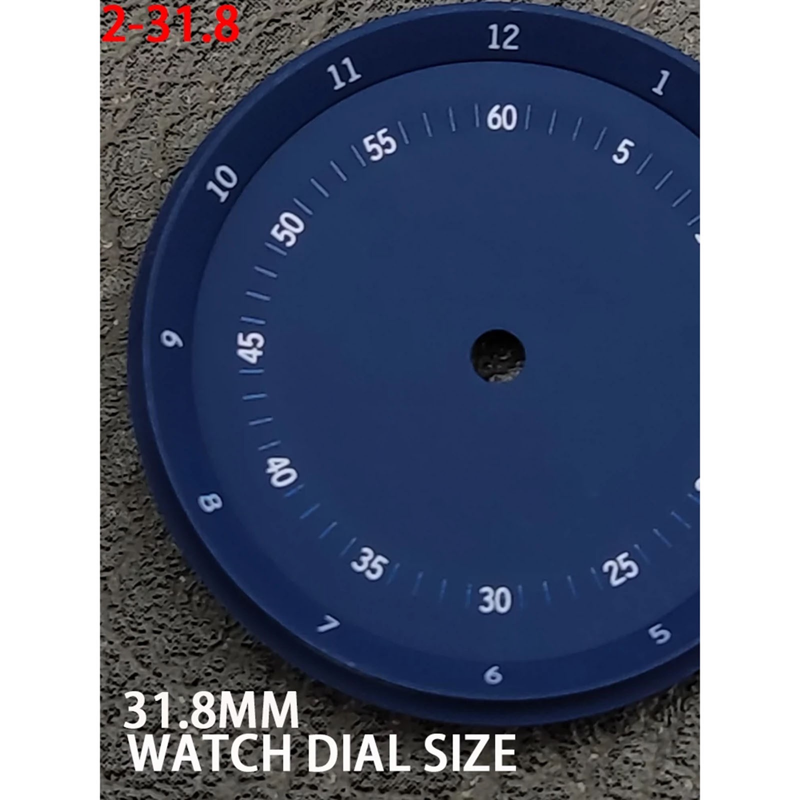 31.8MM Watch Dial No Luminous Water Resistant Literature for NH35 Movement