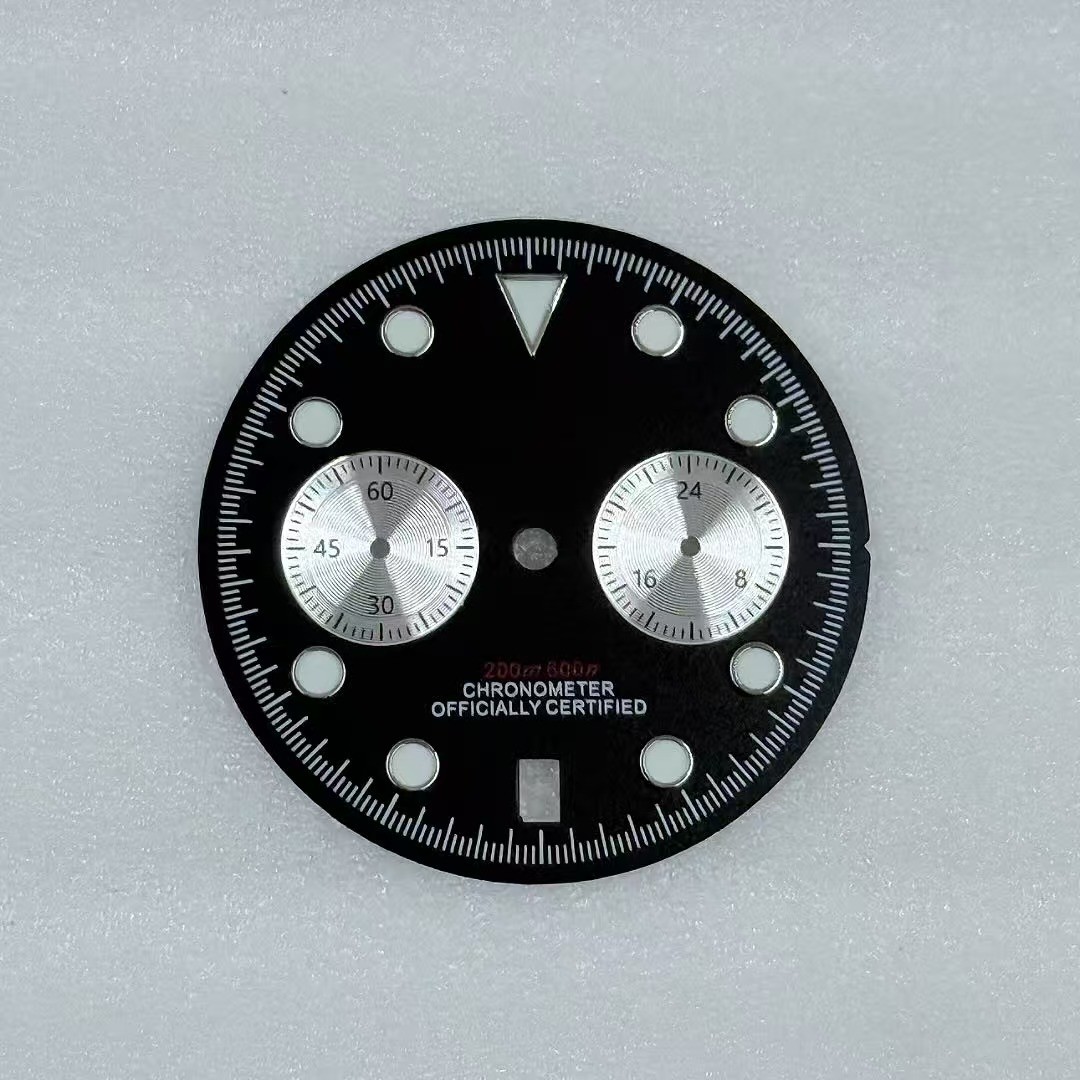32.5mm VK64 Dial Green High-luminous Suitable for VK63/VK64 Movement Watch Parts