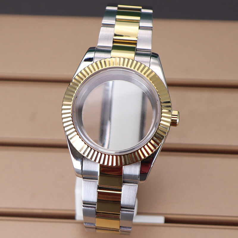 36mm/40mm Diver Swim Watch Case strap Convex convex groove bezel Sapphire Glass