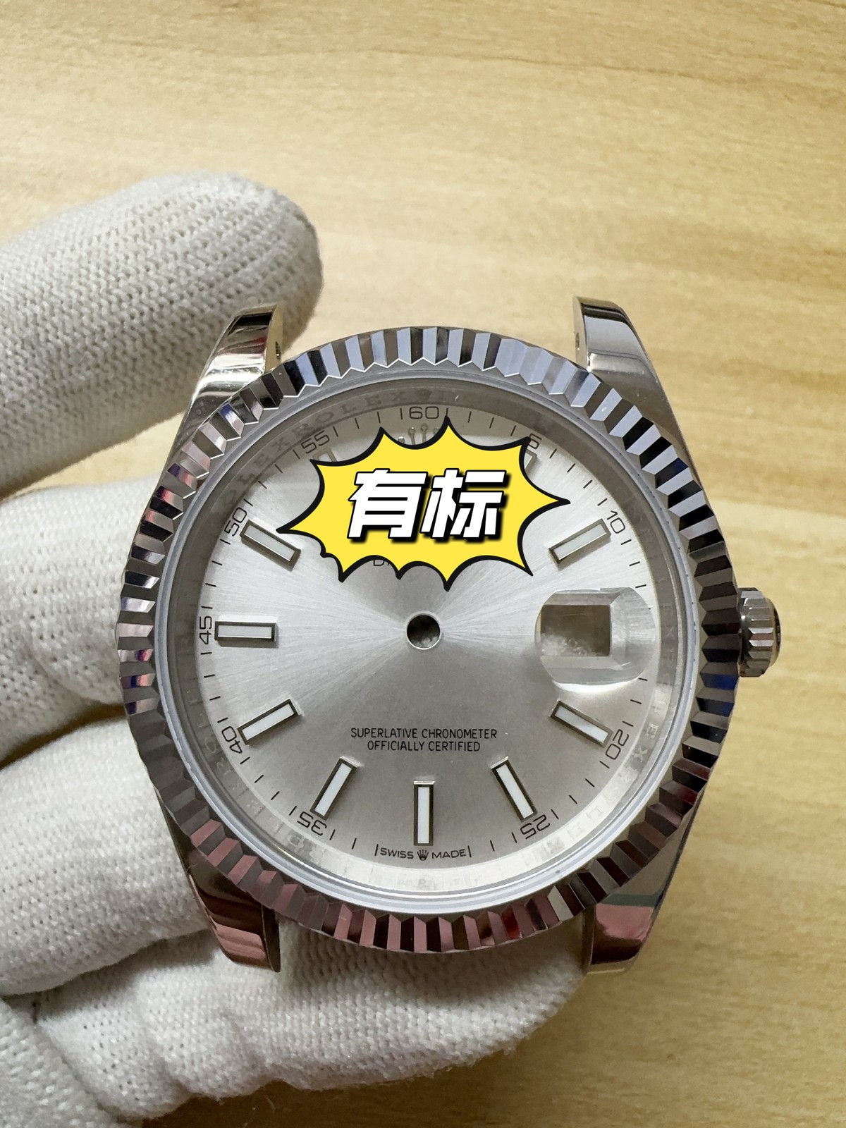 DIY Watch Part Kit for ETA 2824 Datejust 41mm Watch Case+Dial+Hands+Steel Strap