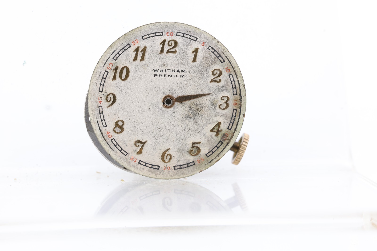 WALTHAM PREMIER S00765 WRIST WATCH MOVEMENT, GOOD BALANCE, FOR REPAIR (JA)