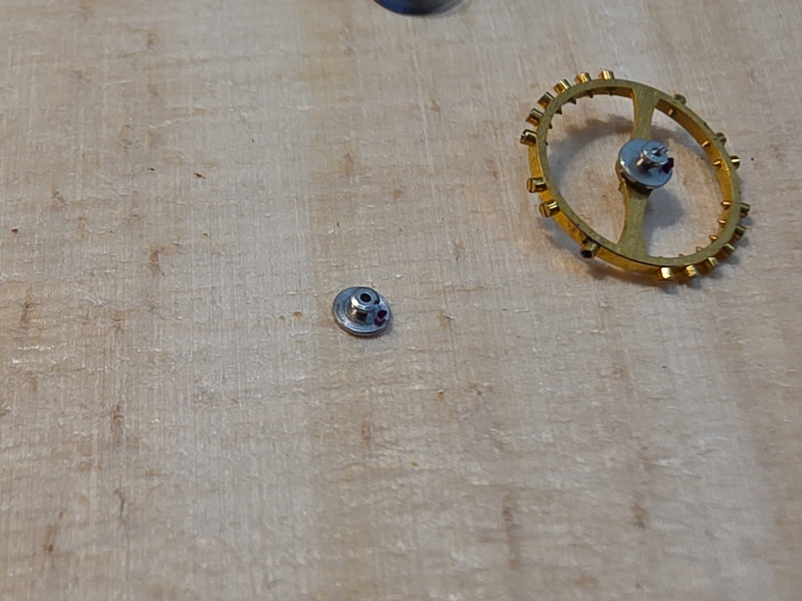 Small Lot Of NOS & Used Bulova 6BK Balance Parts-Jewelled Roller, Hairspring..