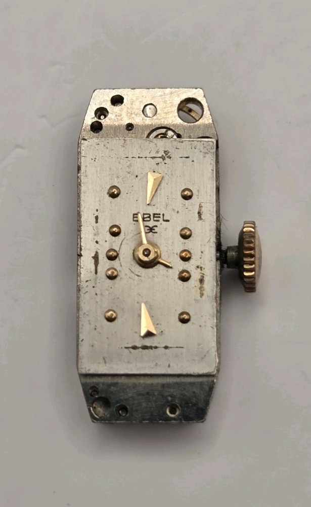 Vintage EBEL 17 jewel Swiss Ladies Baguette Watch Movement – Running