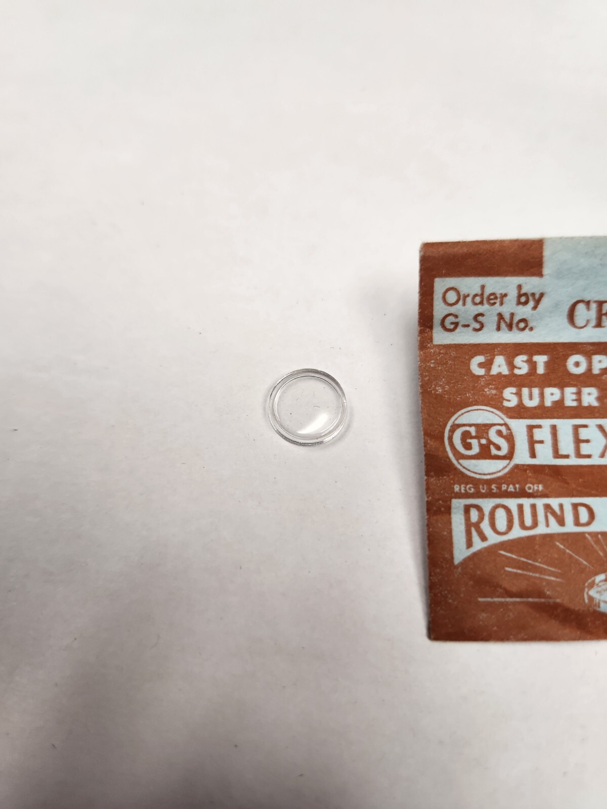 Vintage G-S Super Quality Flexo Round Flat Top Watch Crystal CFT 10.0mm