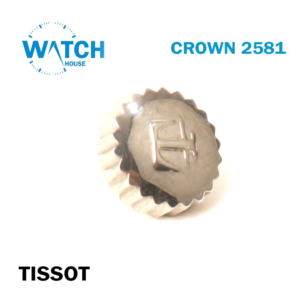 Original TISSOT 2581-Swiss made Watch Crown-silver color -Diameter size:4.93mm