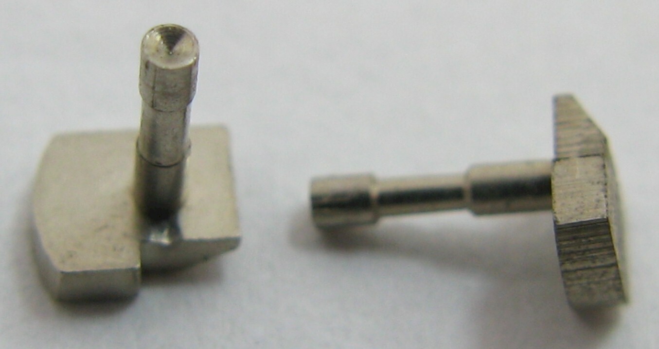 LeCoultre caliber 484, 494 pusher height 4.4 mm & notched 2.5 x 3.3 mm end
