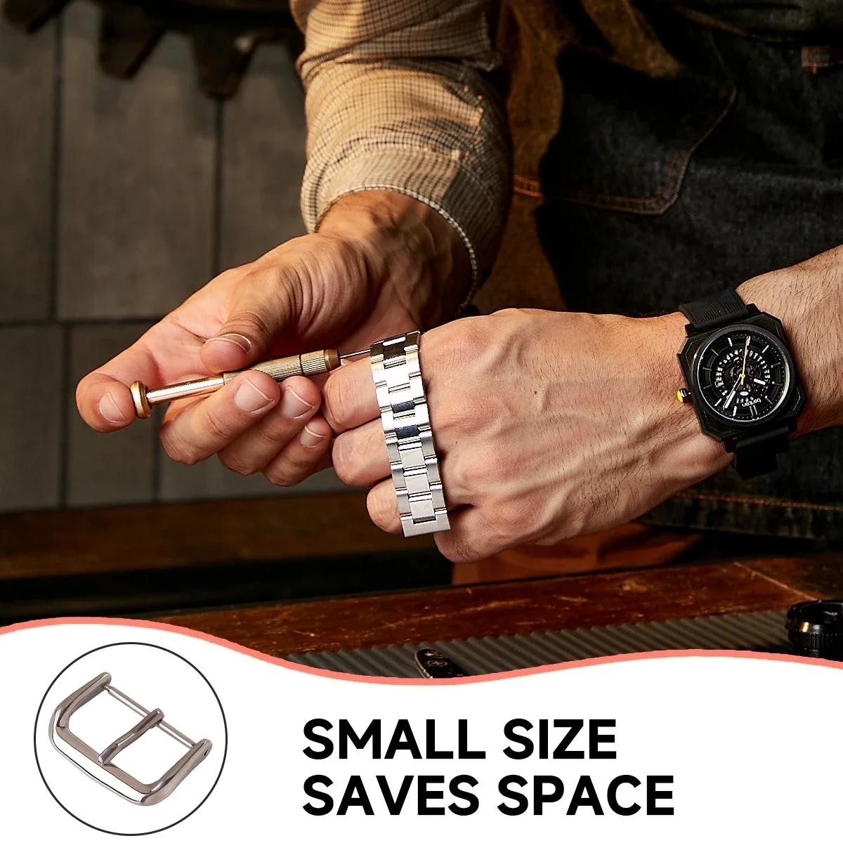 Stainless Steel Watch Buckle Pin Clasp Watchbands Button for Watch Band 8-22mm