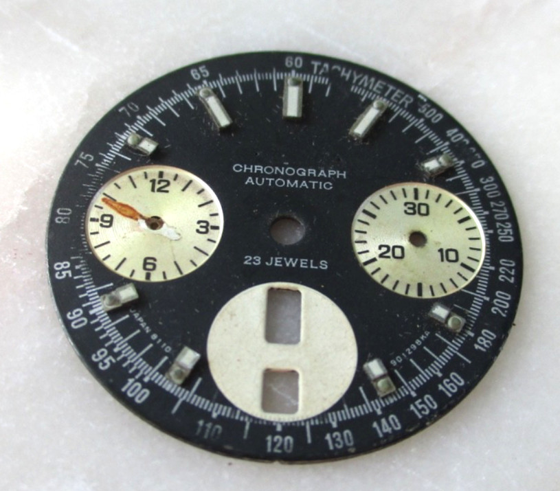 Citizen Bullhead Chronograph Dial, no feet, for parts