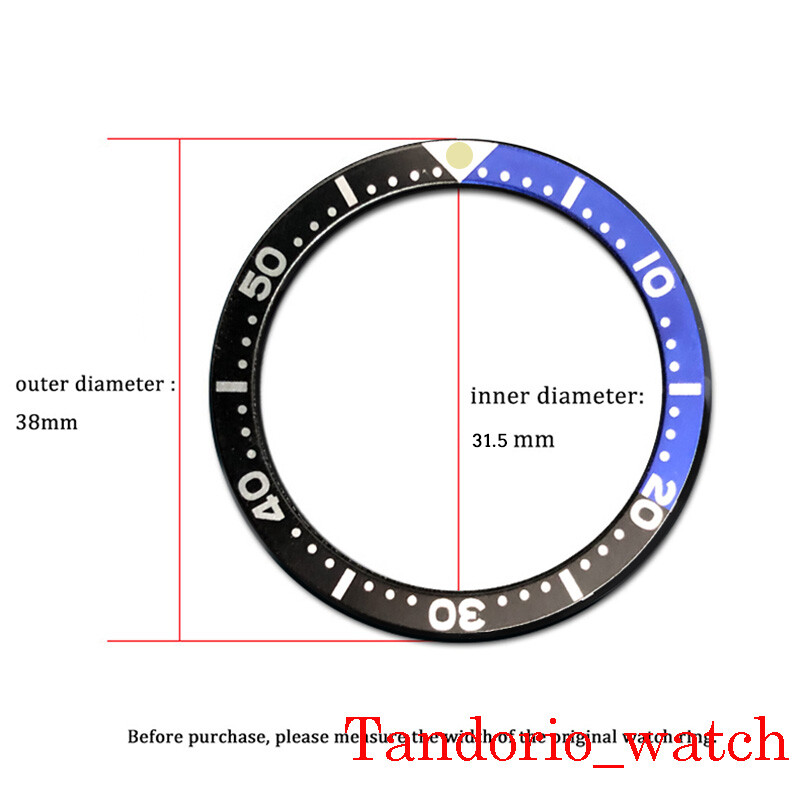For Skx007 SKX009 Colorful 38mm Ceramc Bezel Insert Ring Watch Face Replace Part