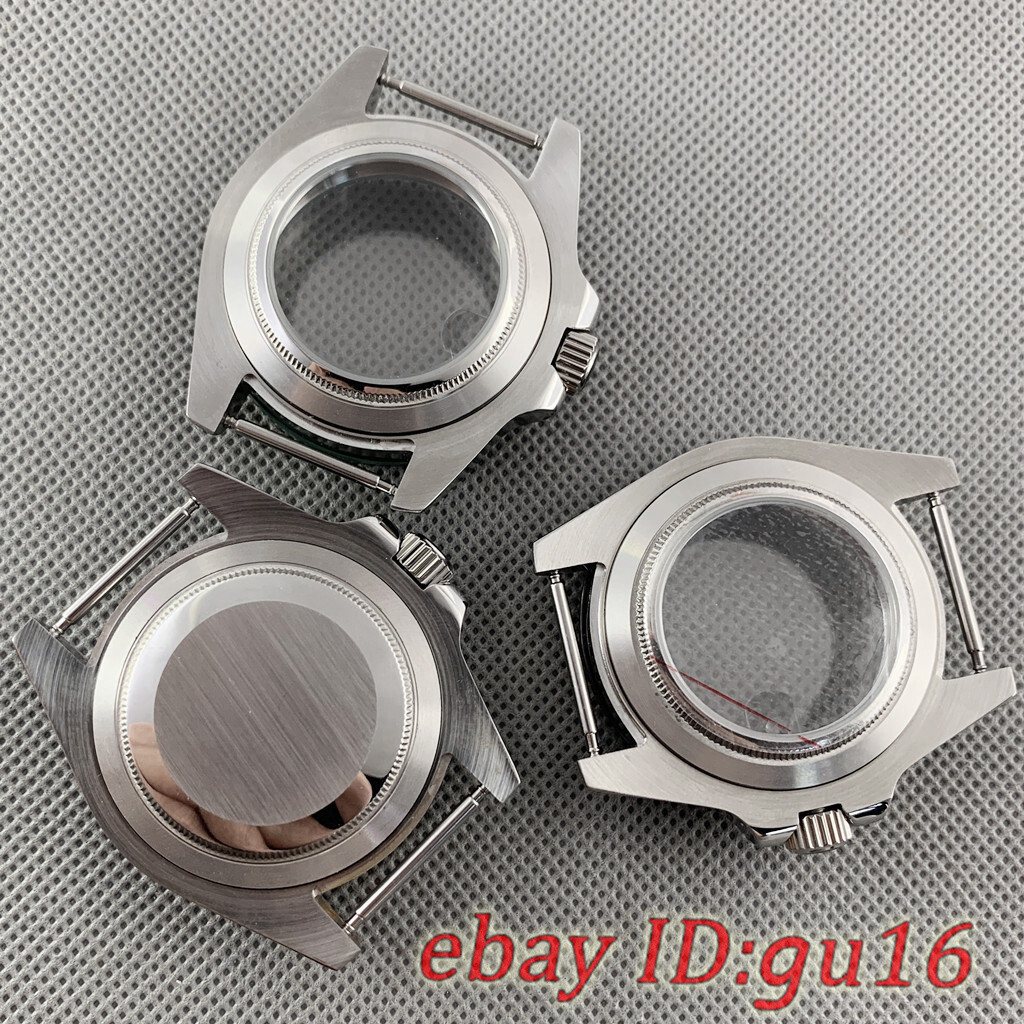 40mm Green black bezel watch case fit NH35 NH36 ETA 2824 PT5000 ST2130 movement