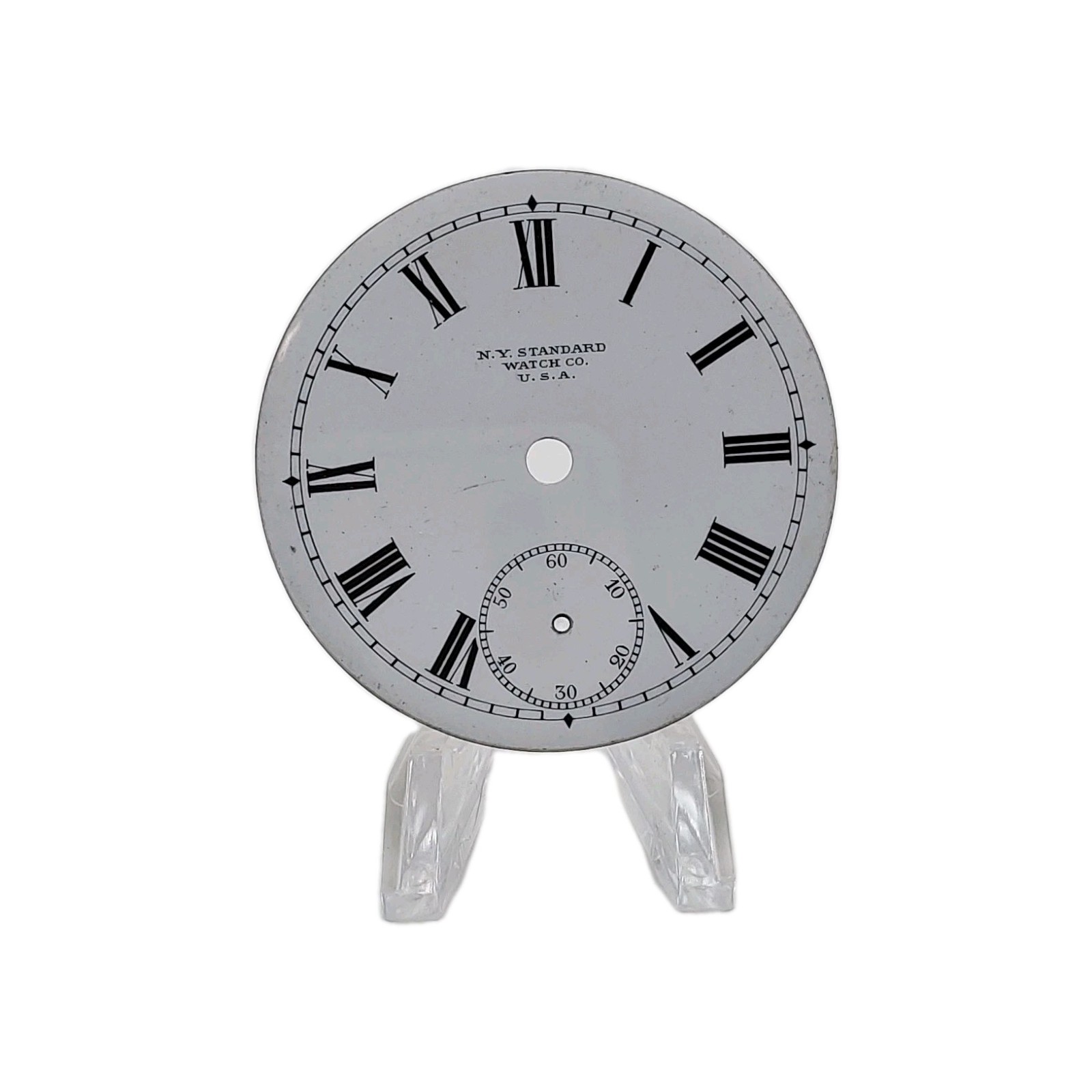 NY Standard 45.3mm Swiss Enamel Pocket Watch Dial Only 1781