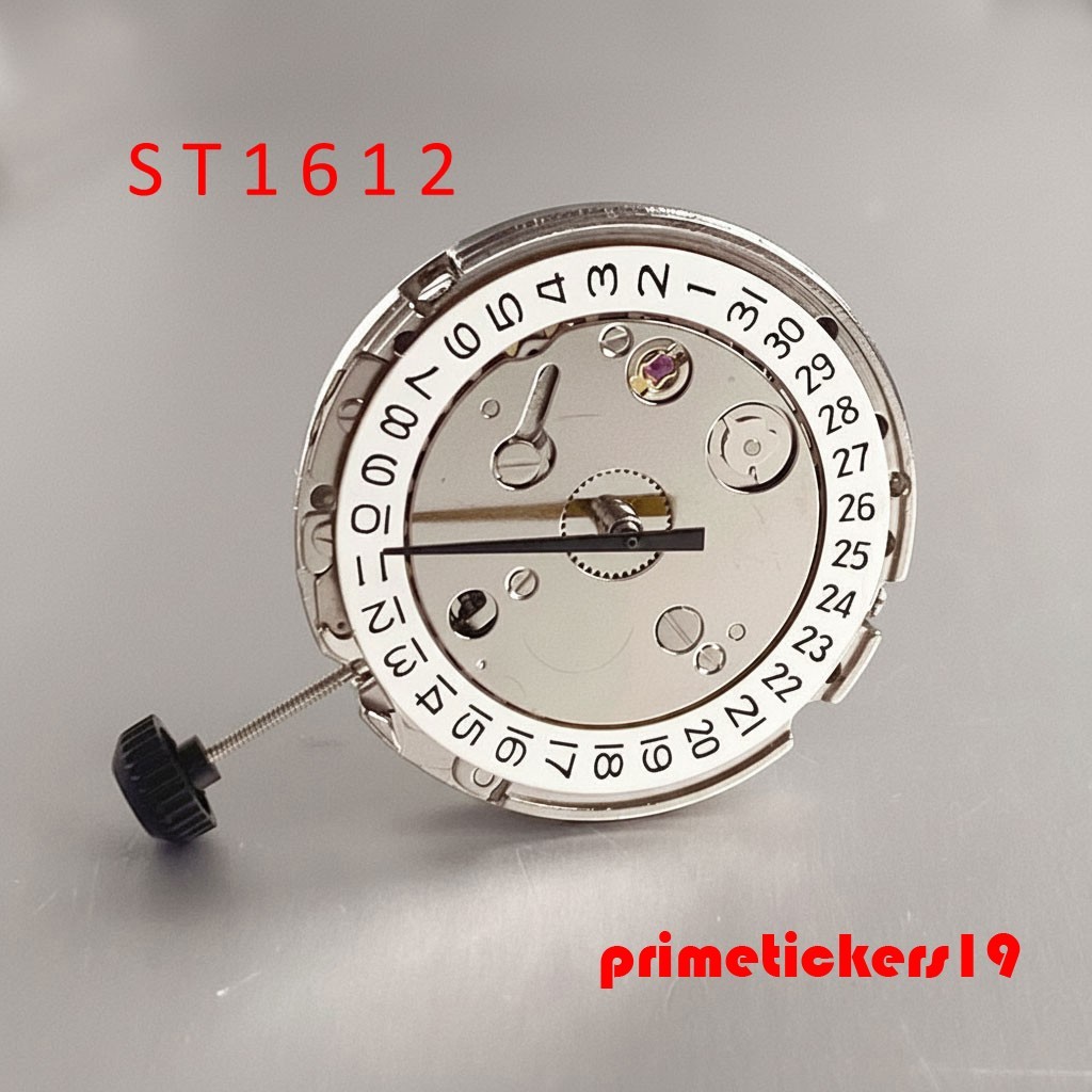 ST1612 Mechanical 21 Jewels Automatic Watch Movement Date 21600VPH High Accuracy