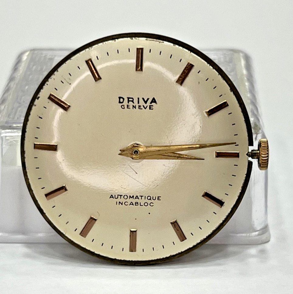 Dial & Movement Manual Eta 2390 Driva Geneve Jewels 17 Swiss Made Running