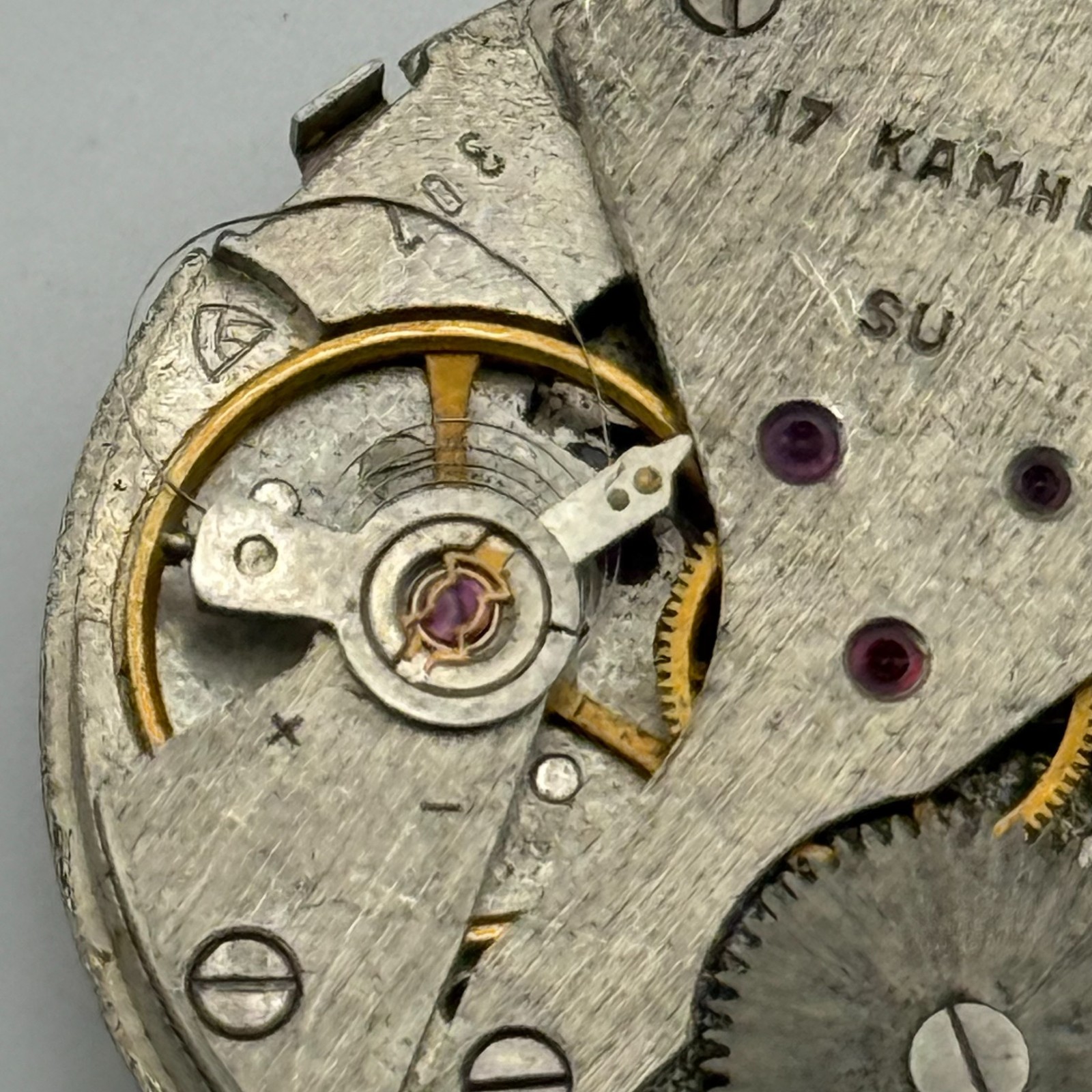 Raketa 2628.H Watch Movement Soviet 17 Jewels Manual Wind Parts Repair 26.6mm