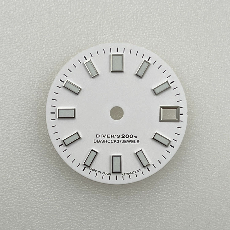 28.5mm Green Luminous Watch Dial For NH35 NH36 4R35 movement