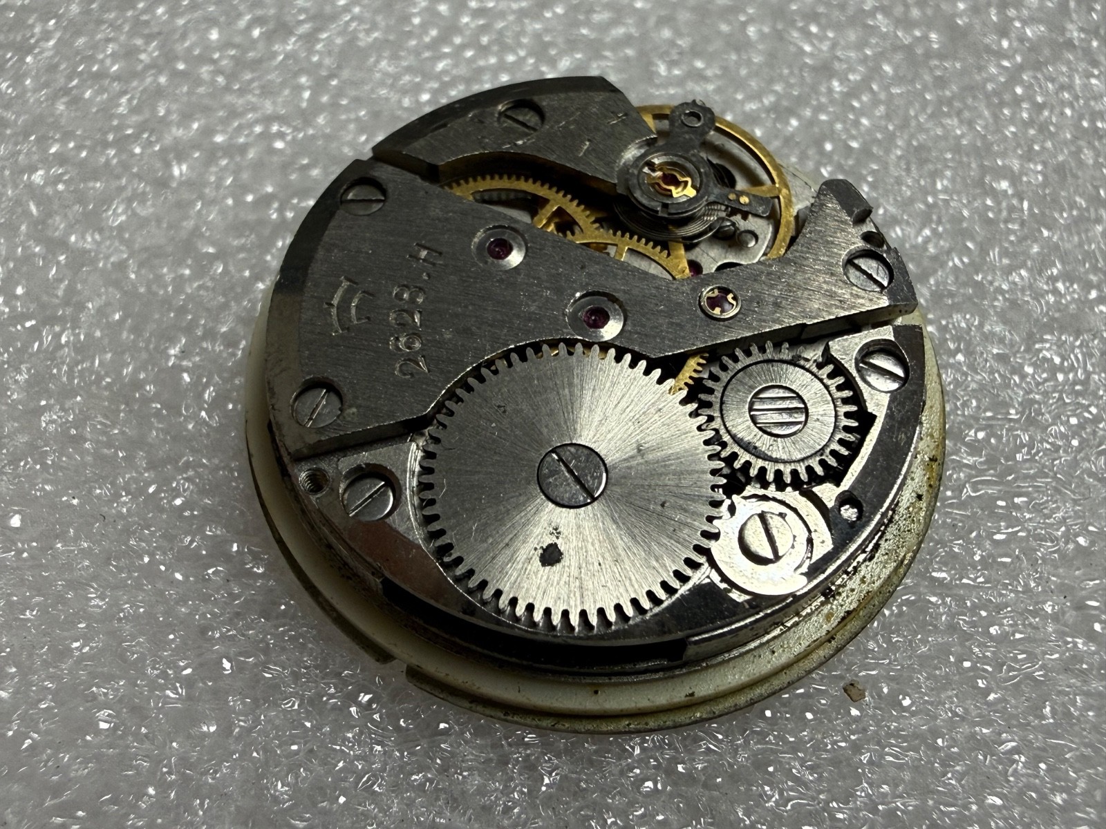 Watch movement USSR Raketa Cal.2628.H. plus Dial. For parts .