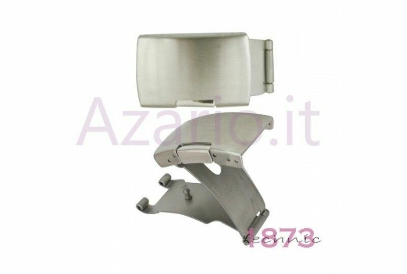 Chiusura bracciali acciaio orologi Fossil sicura buckle steel clasp buttom watch