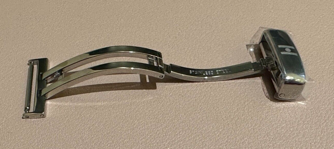 Hirsch Deployant Deployment Buckle Plus Folding Clasp Stainless Steel 22mm