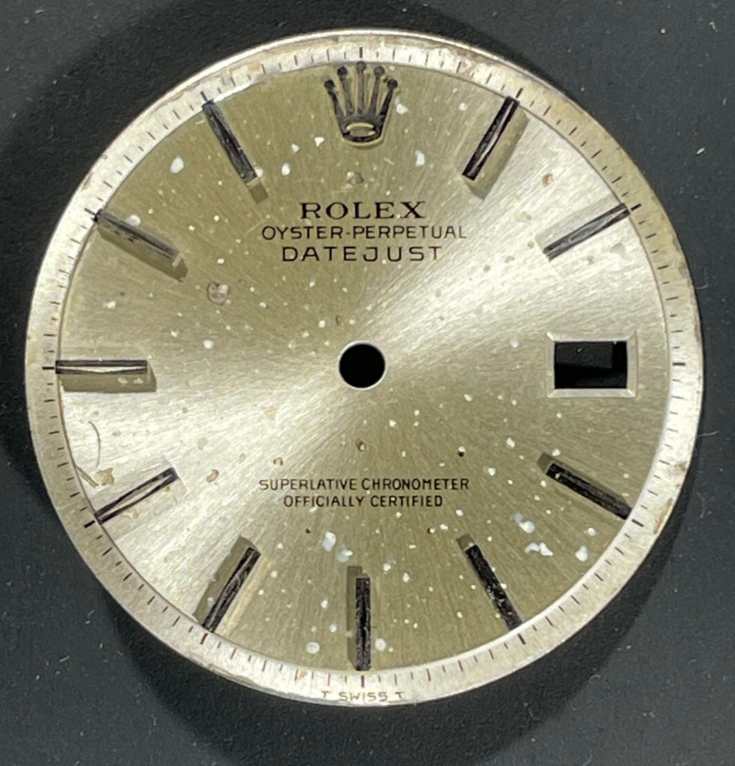 Vintage Rolex Oyster Perpertual Datejust Watch Dial For 36mm Case 1601 1603 1600