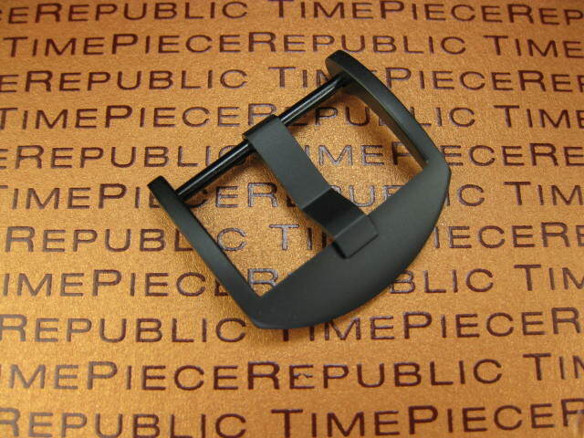 NEW 22mm SWISS 316L Stainless SCREW-IN Tang Buckle for PANERAI Black PVD P