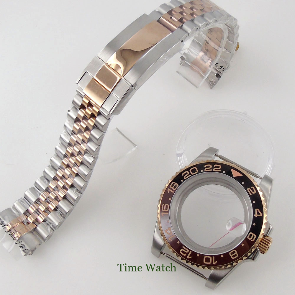 40mm Sapphire Crystal Watch Case Fit NH35 Miyota8215 ETA2824 2836 PT5000 DG2813