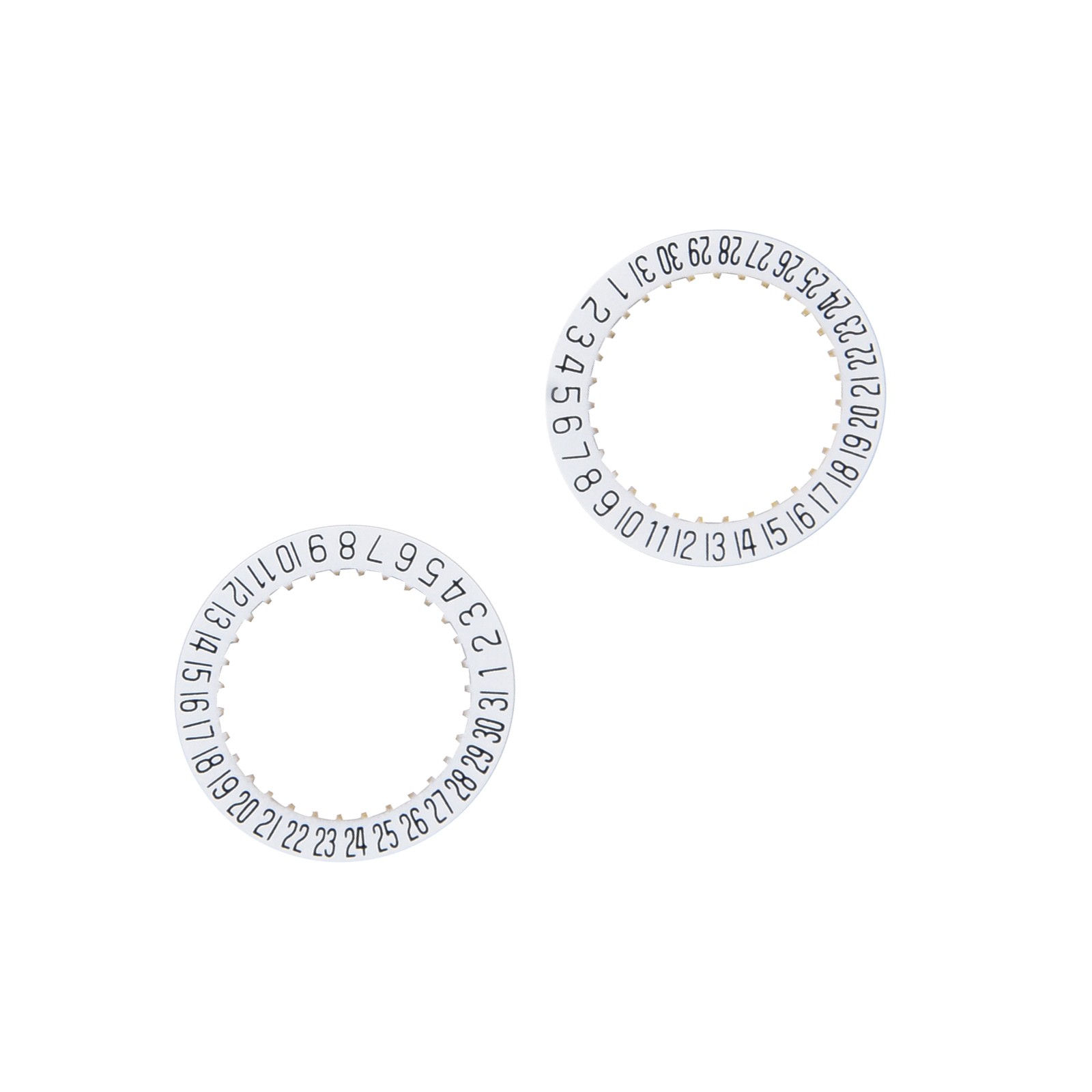 2X Date Indicator Calendar Wheel Disc Plate AT 3/6 For ETA 2804-2 2824-2 2892A2;