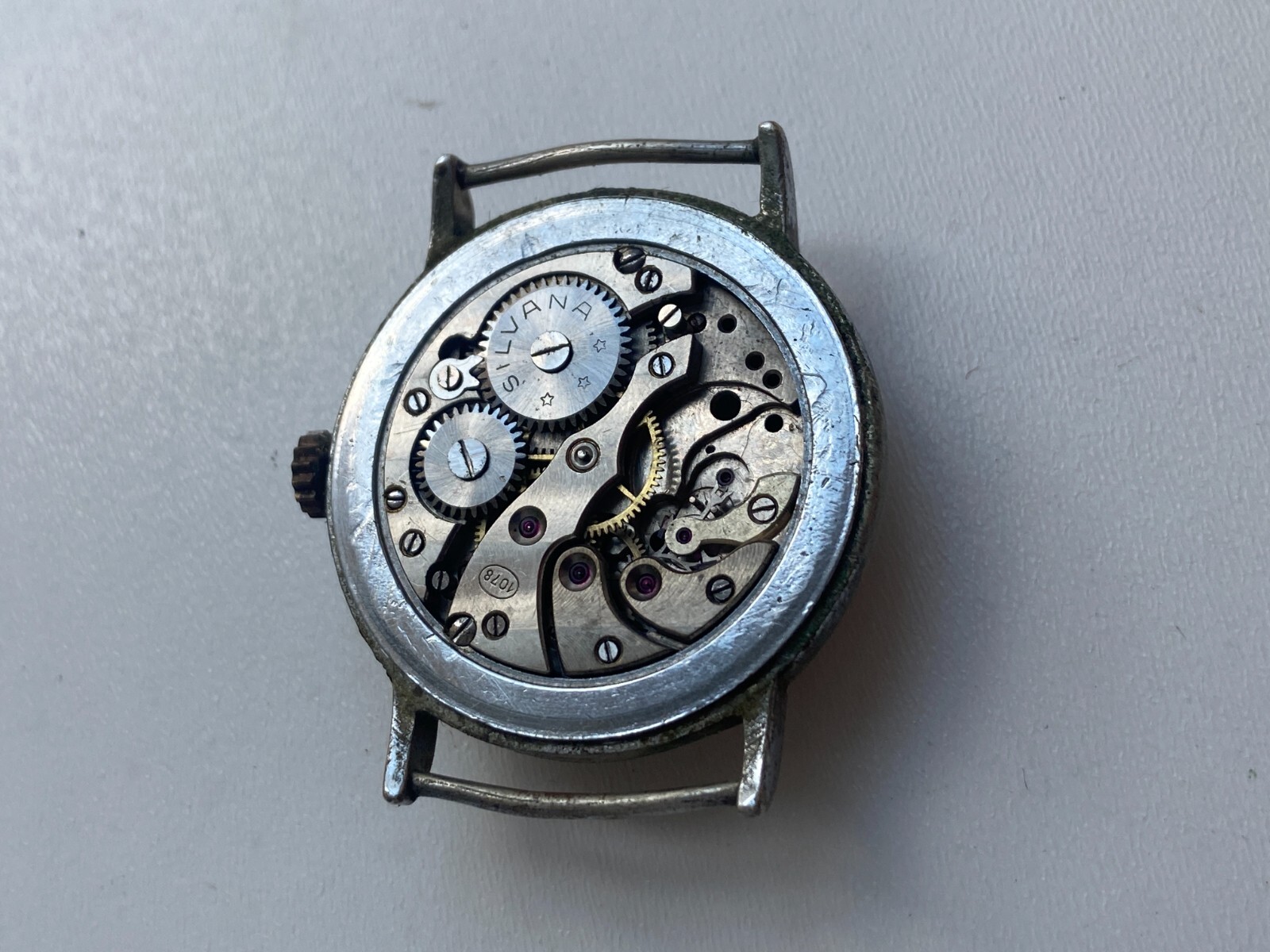 Vinatage watch parts MOVMENT SILVANA 1078 ANCRE CHRONOMETER