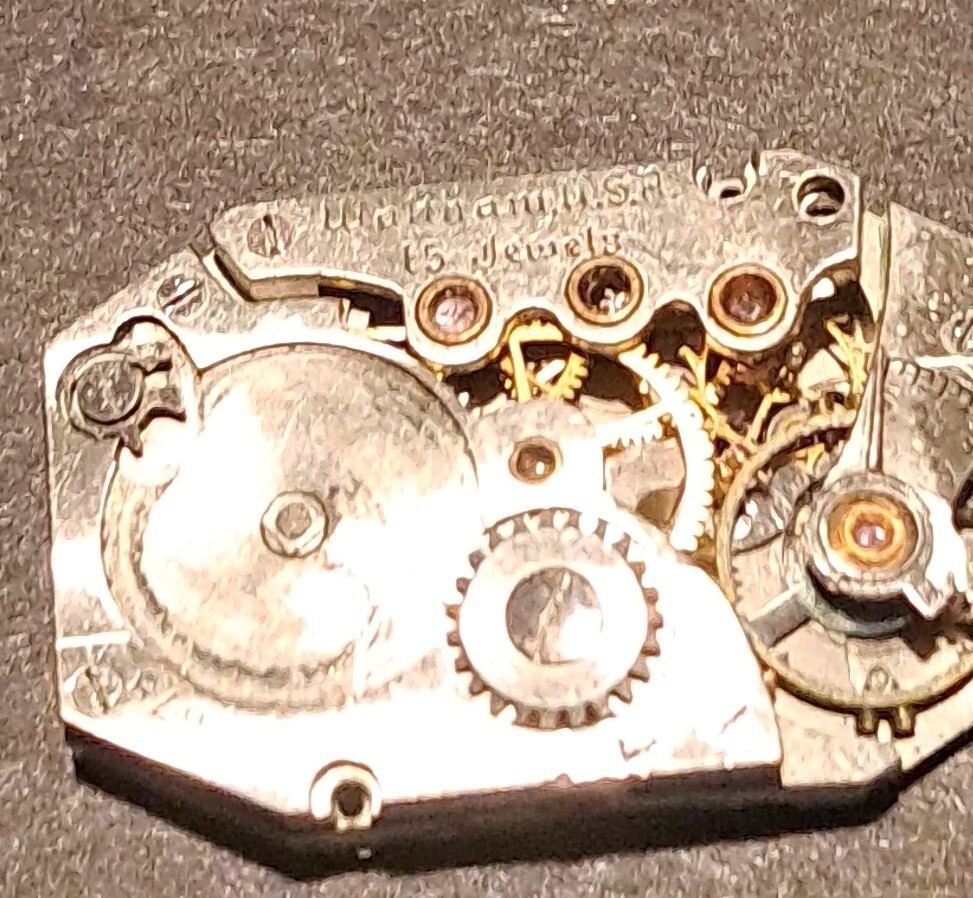 Vintage 1928 Waltham Watch Co Movement 15 Jewel L 7.25 parts only 262013612678