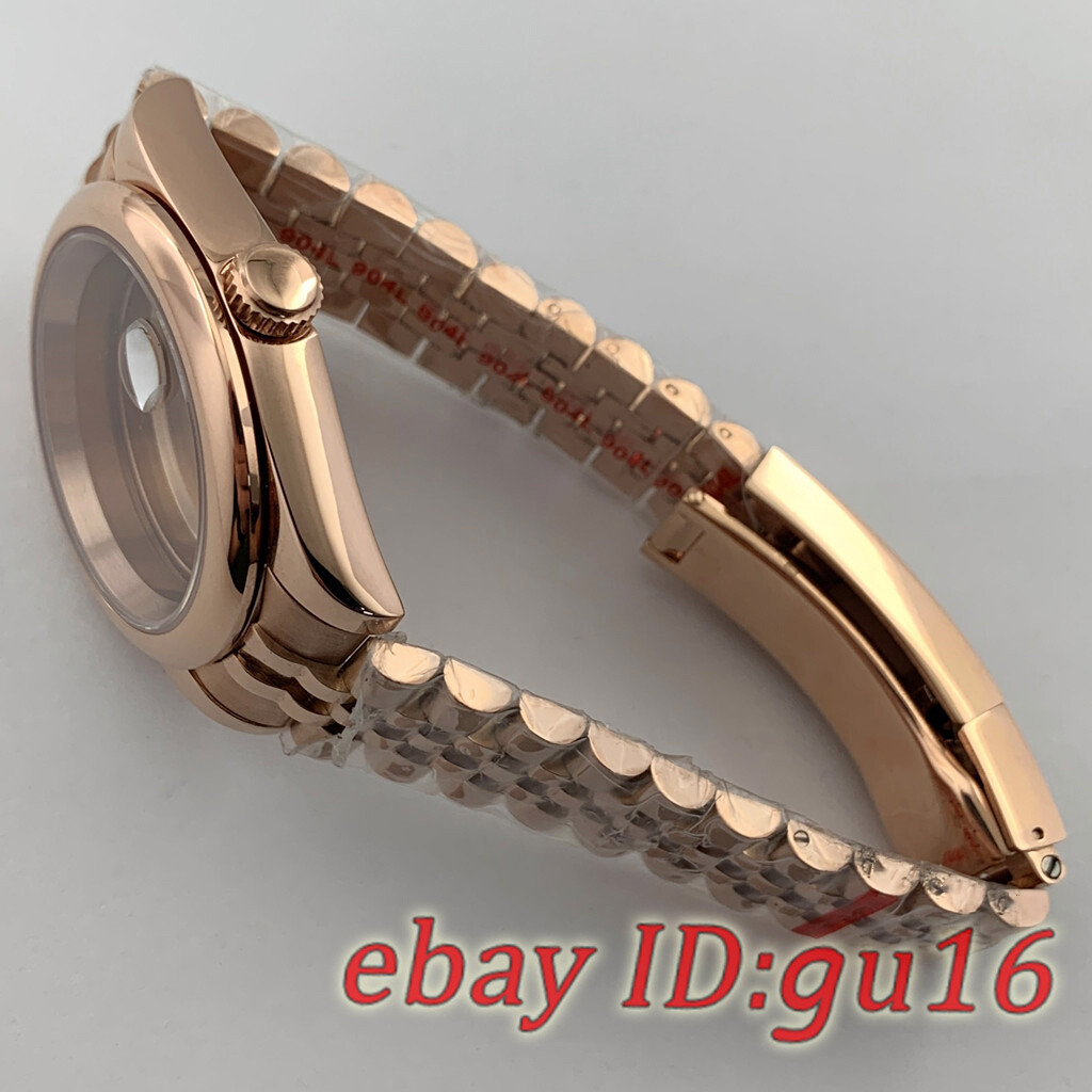 36mm/40mm NH35 NH36 ETA 2824/2836 Miyota 8215 Rose gold Jubilee strap Watch case