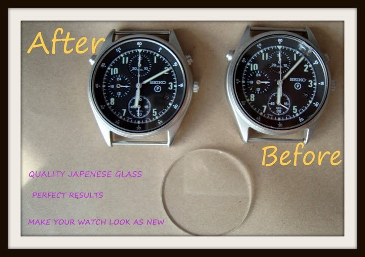 SEIKO PILOT GENERATION 2 CHRONO REPLACEMENT GLASS 7T27-7A20 GEN2 MILITARY, ARMY