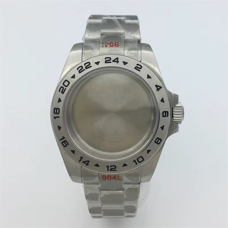 40Mm /43Mm Explore 2 Case Solid Bezel Sapphire Glass Fit NH34 NH35 NH36 ETA2824