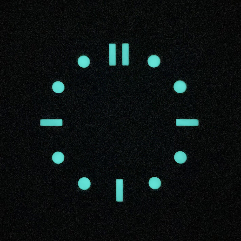 31mm Watch Dial Black Sea Master Style for NH38A NH35A No-Date BGW9 Blue Lume
