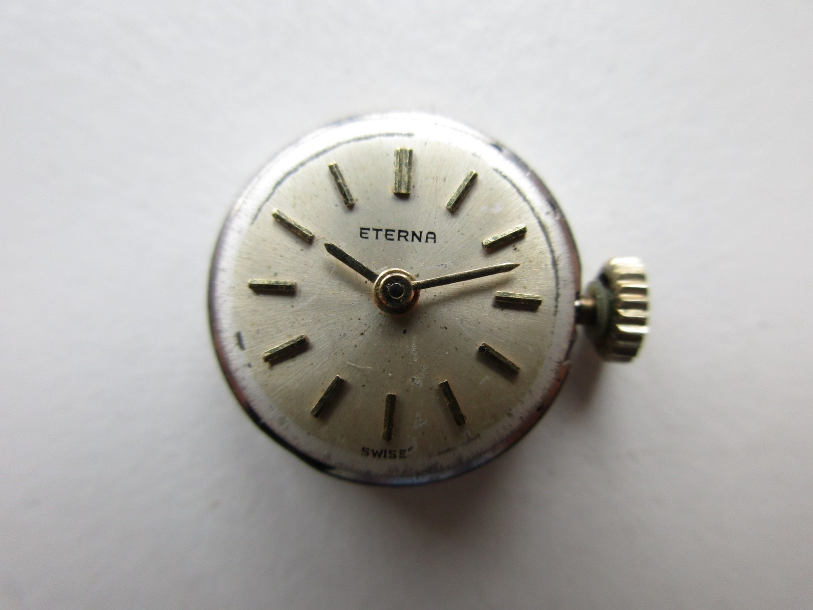 Eterna cal. 1418U Swiss vintage watch movement – running