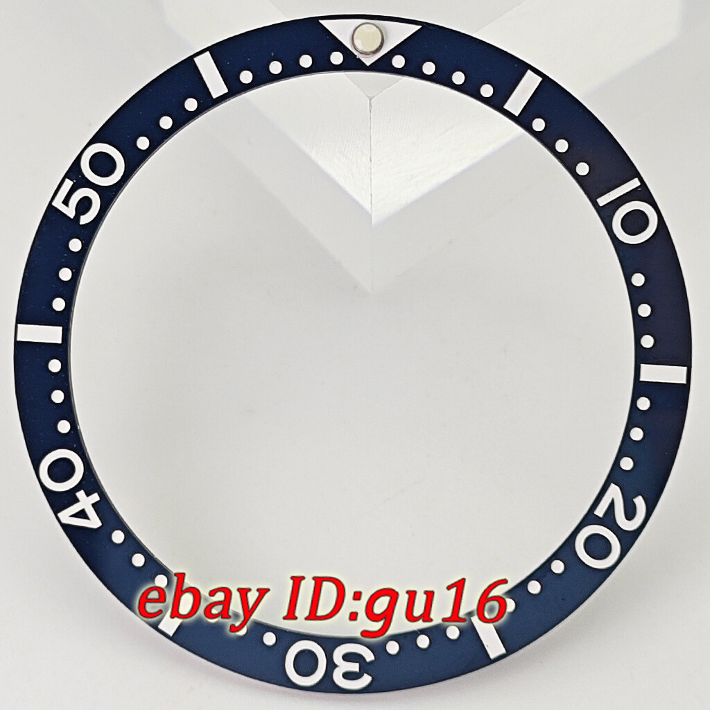 38mm black white blue green gold ceramics bezel insert fit 40mm automatic watch