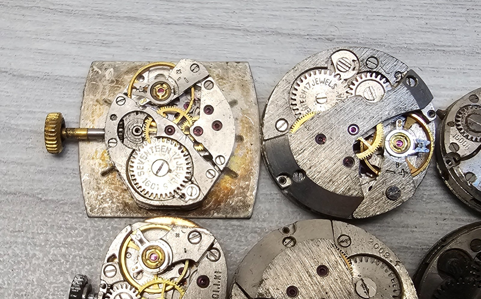 Vintage Soviet Watch Lot 10 USSR Slava Chaika Zarya Luch Parts Repair Steampank