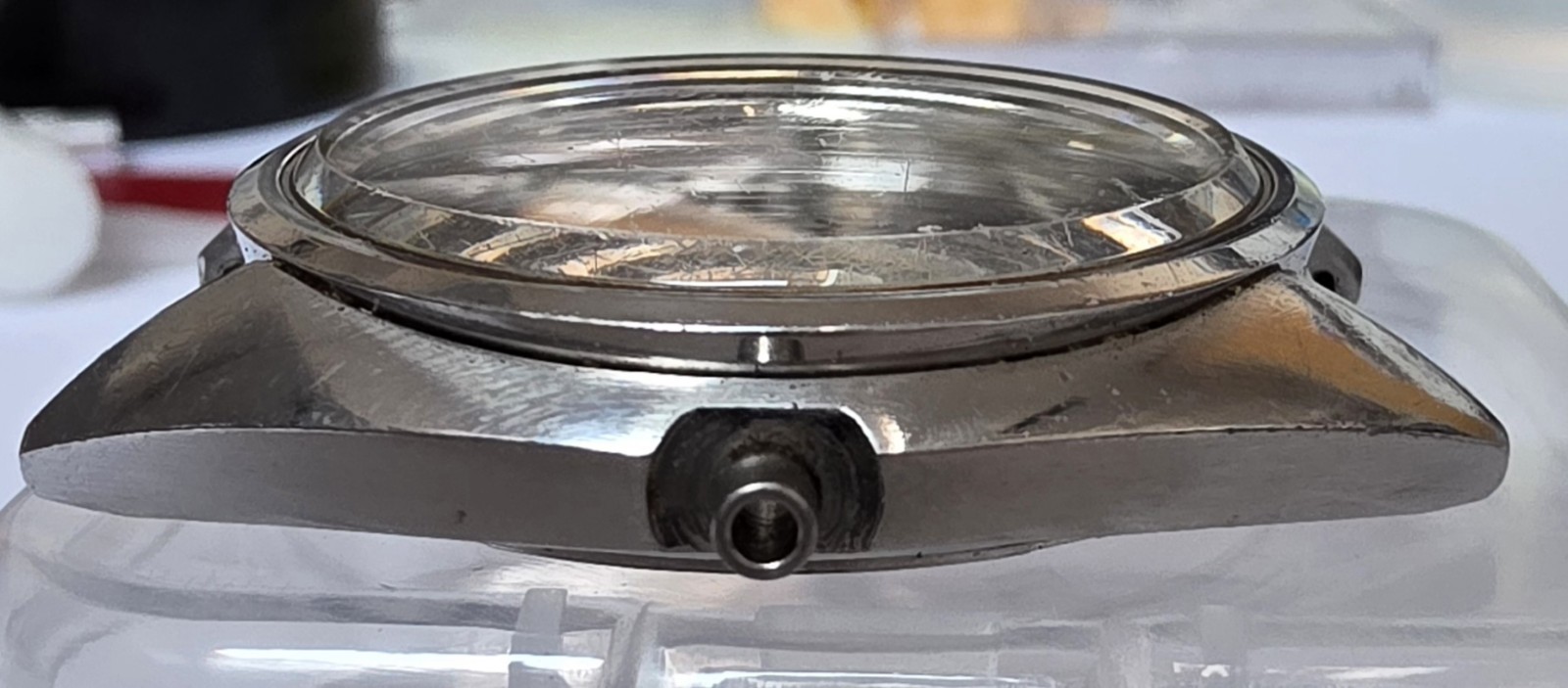 King Seiko 4502-7010 Case, Dial, Caseback and Crown and Stem.