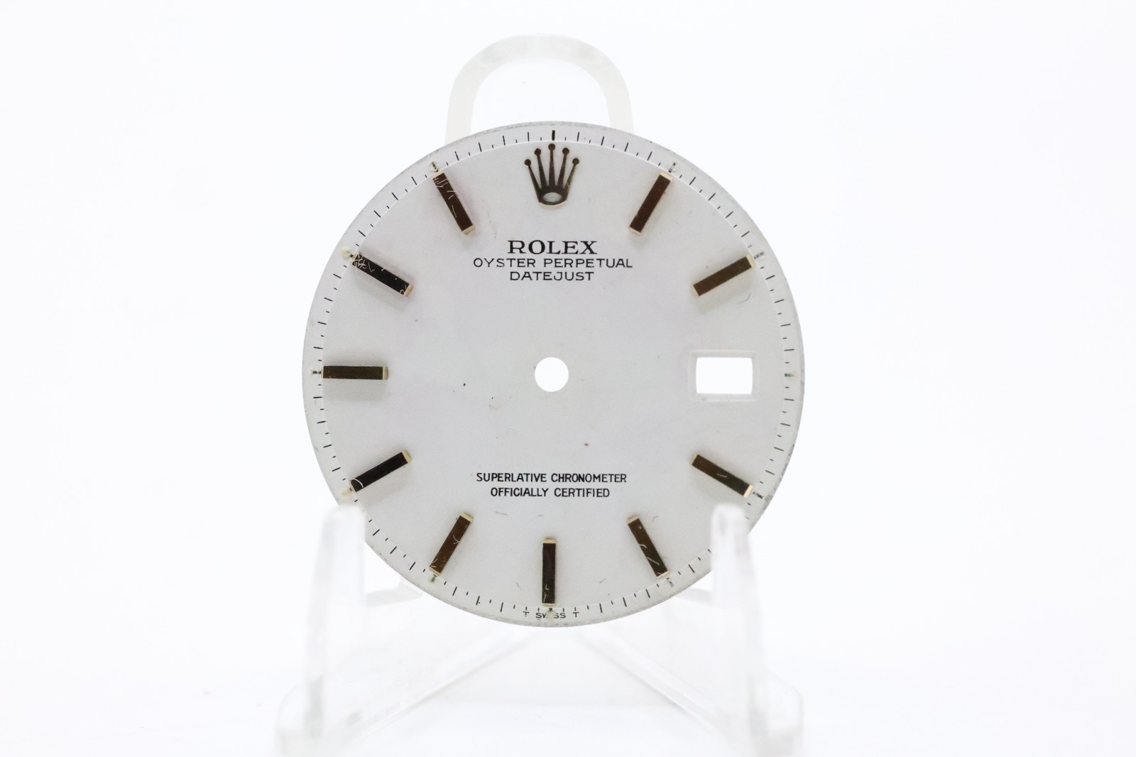 Vintage Rolex Datejust 1601 Silver Dial Gold Markers Dirty Parts Repair #2018