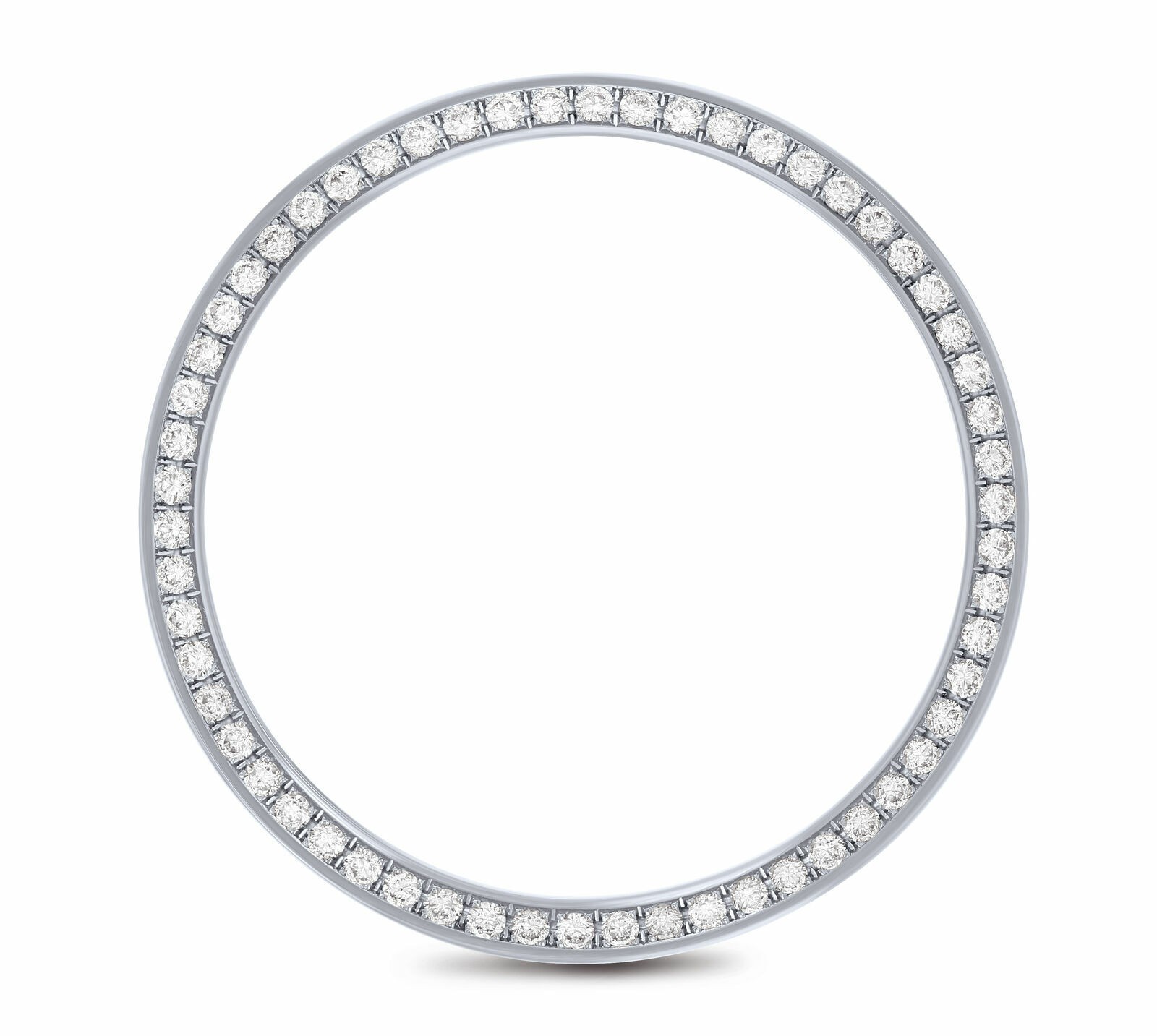 S.STEEL BEAD PAVE NATURAL DIAMOND BEZEL FOR ROLEX AIRKING 14000 14010 15000