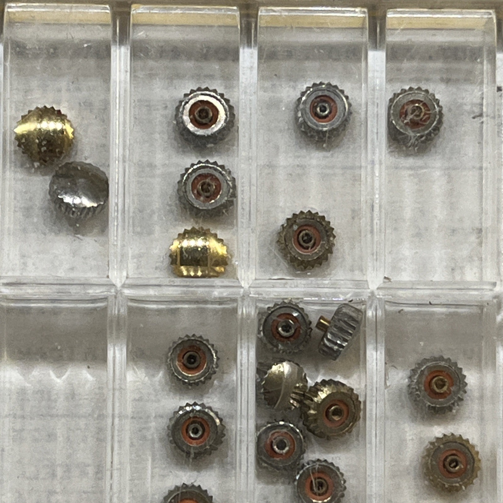 New Old Stock Dress Watch Crown Assortment Kit #2 Watchmaker Parts (623)