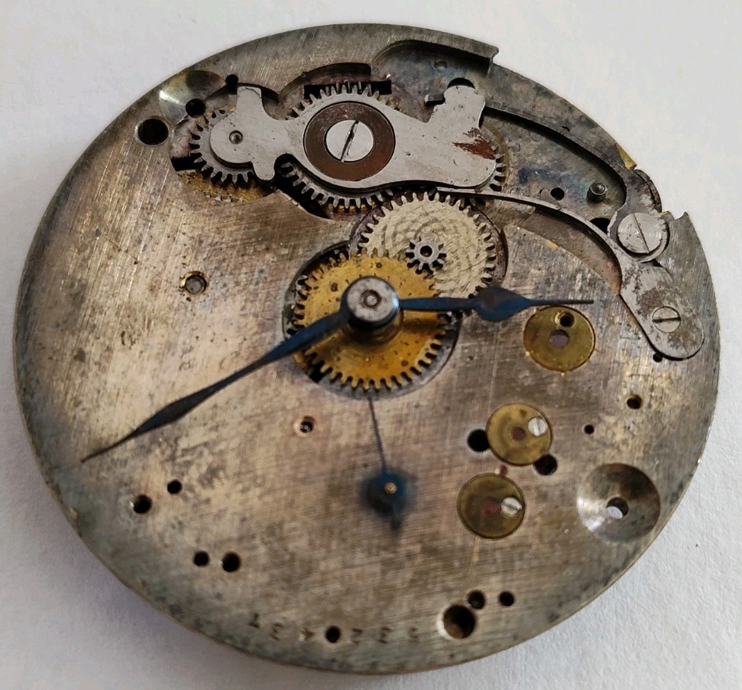 1920’s Langendorf Swiss 21J Pocket Watch Movement Broadway Limited Full Hand Set
