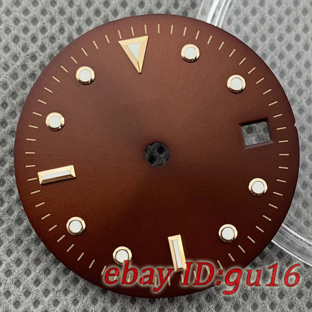 28.5mm Brown watch Dial Fit ETA 2836/2824 Miyota 8215 821A mingzhu DG2813 3804