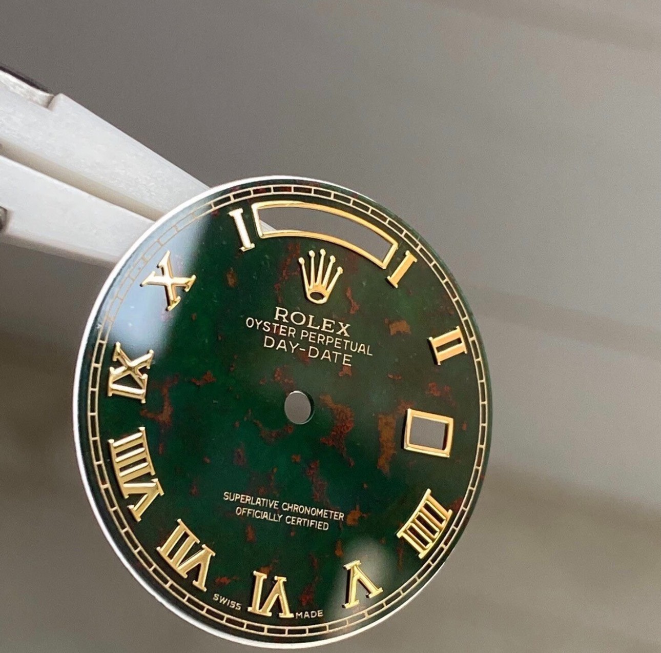 Quickset President Custom Blood Stone Roman Dial For Rolex 18038 18238 118238