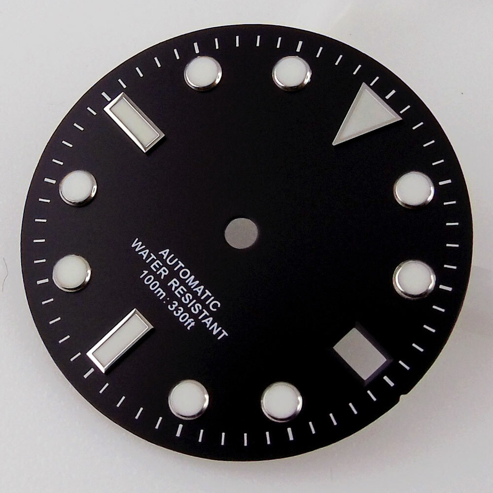 28.5mm Watch Dial For NH35/ETA 2824/Miyota 8215/DG 2813/ST 1612 Black/White/Blue