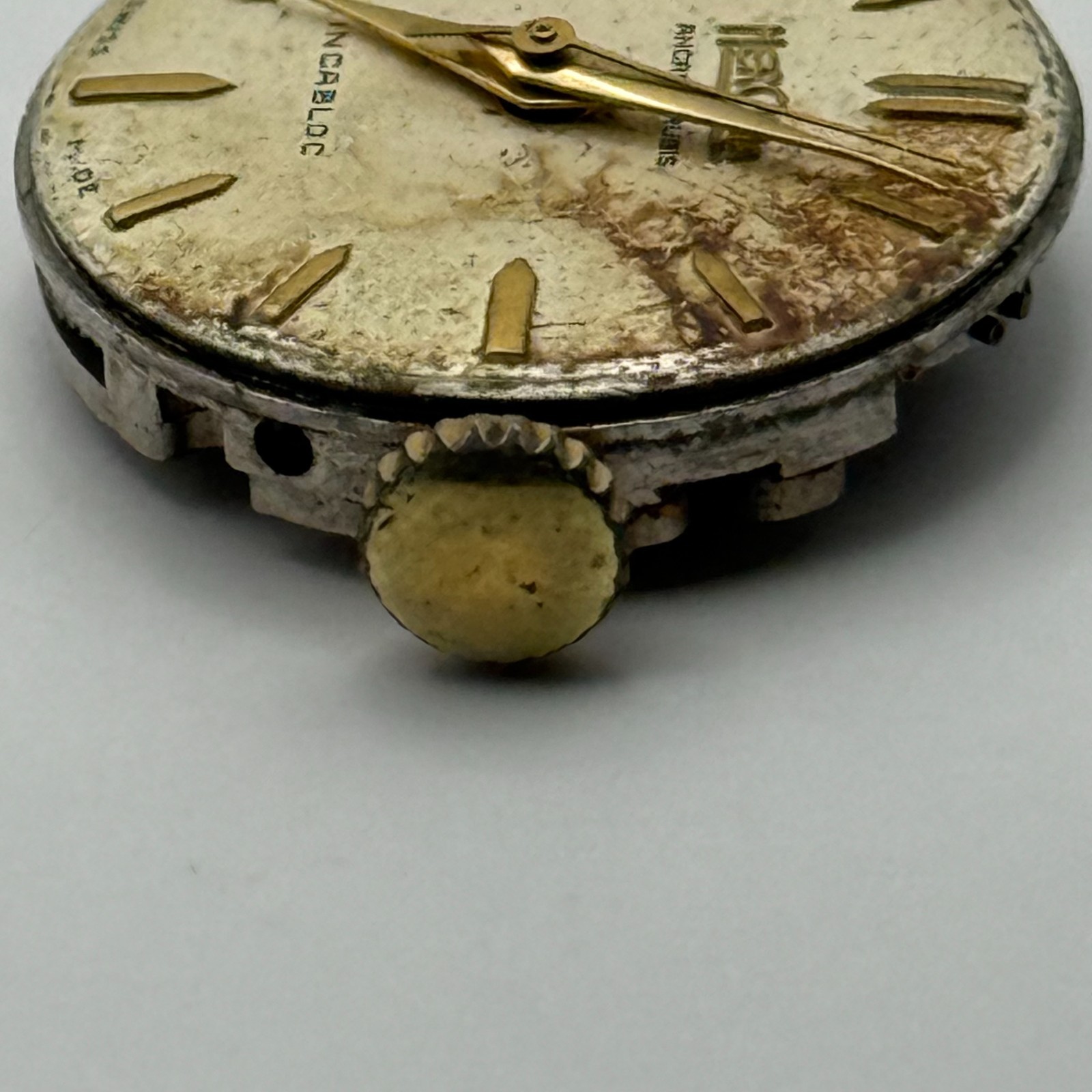 FHF 64 Watch Movement Herodia Ancre 17 Rubies Swiss Vintage Parts Repair 19.2mm