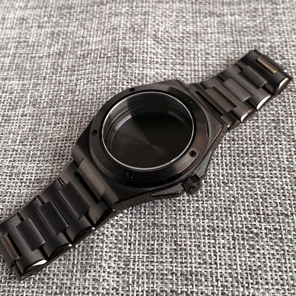 Ingenieur NH35A Watch Case 40mm Black PVD for NH36 PT5000 ETA2824 20BAR Sapphire