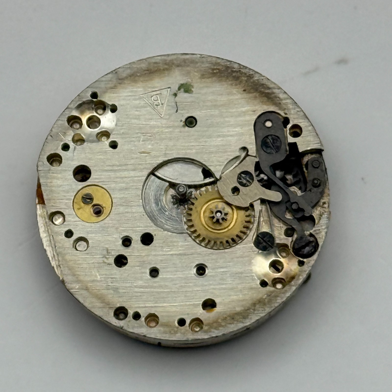 Buser Watch Movement B 15 Jewels Swiss 2 Adj Manual Wind Vintage Parts Repair