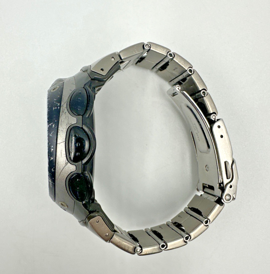 Vintage Casio Pro Trek PRG-100T Tough Solar Twin Sensor Titanium Bracelet Works