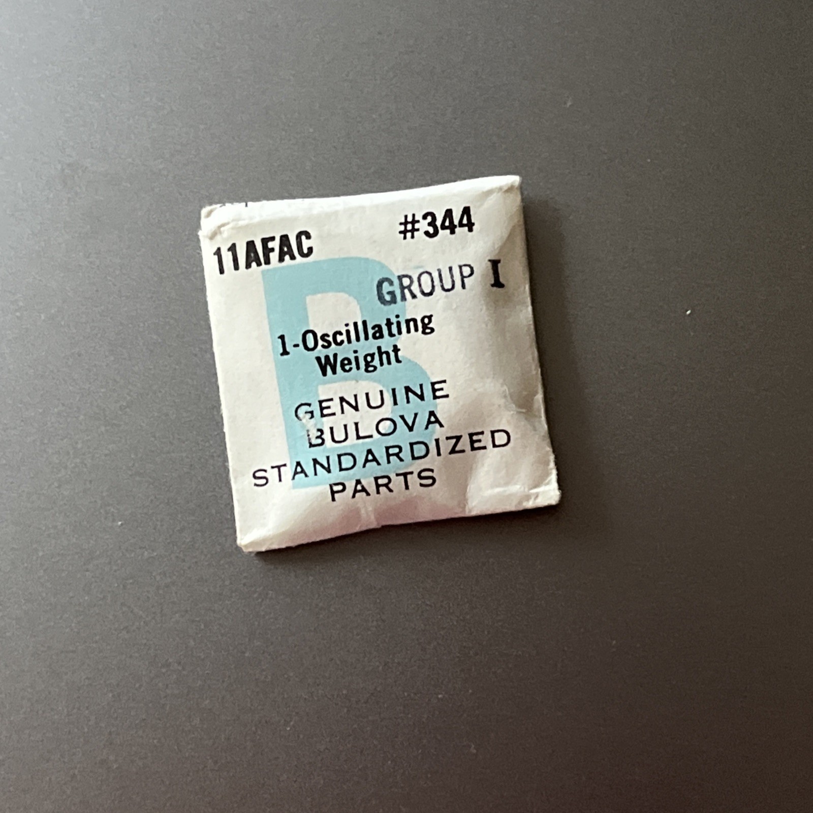 Bulova Watch Movement Part #344 Oscillating Weight Group 1 11AFAC Genuine